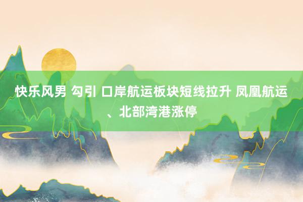 快乐风男 勾引 口岸航运板块短线拉升 凤凰航运、北部湾港涨停