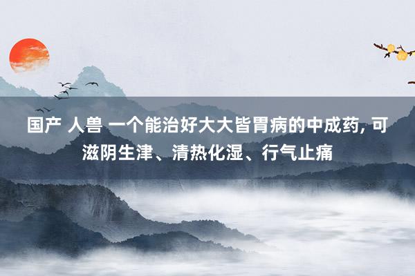 国产 人兽 一个能治好大大皆胃病的中成药， 可滋阴生津、清热化湿、行气止痛