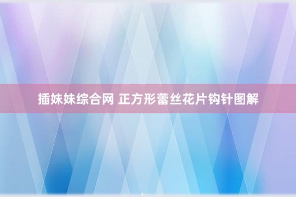插妹妹综合网 正方形蕾丝花片钩针图解